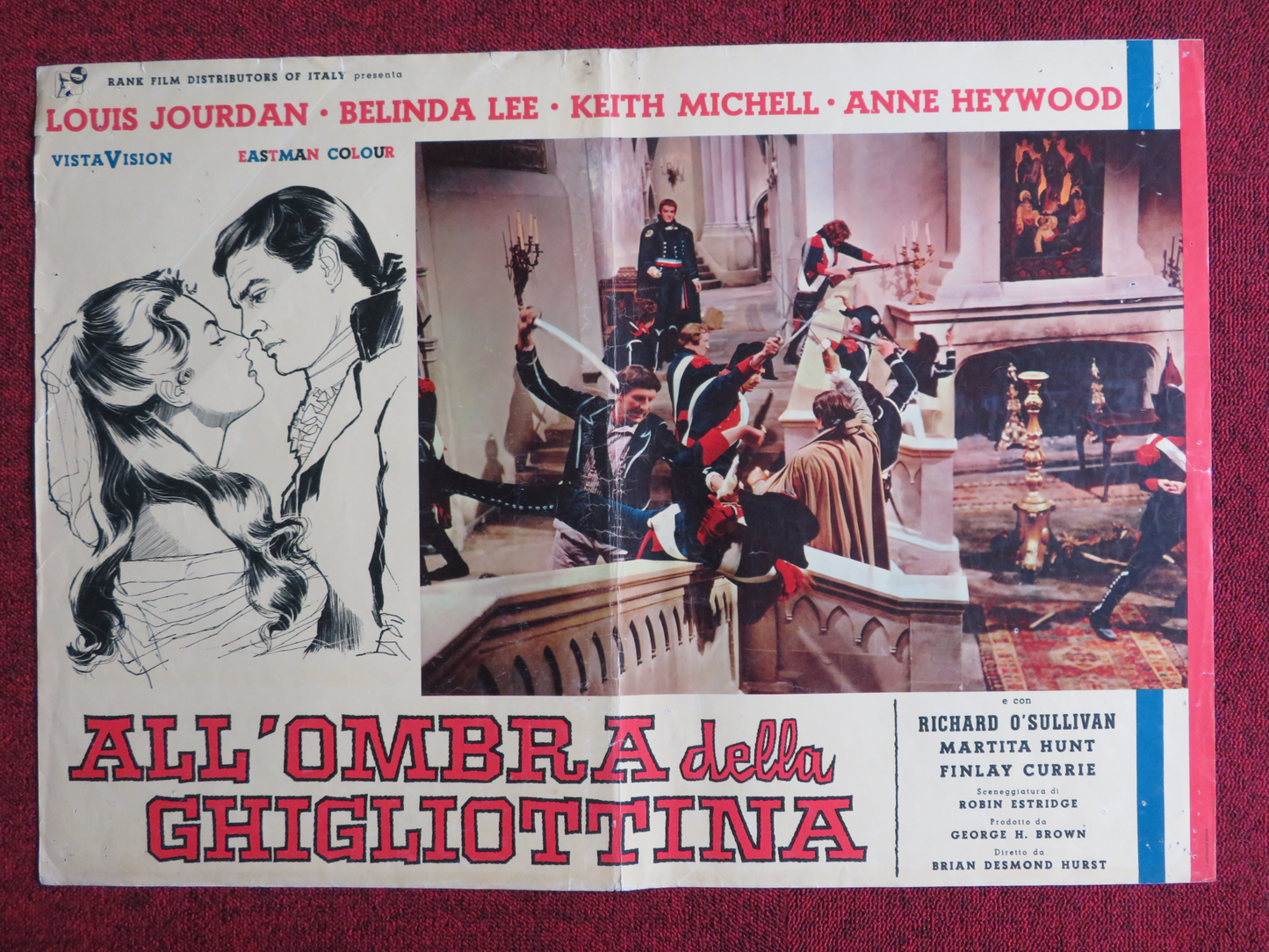 DANGEROUS EXILE ITALIAN FOTOBUSTA POSTER LOUIS JOURDAN BELINDA LEE 1957