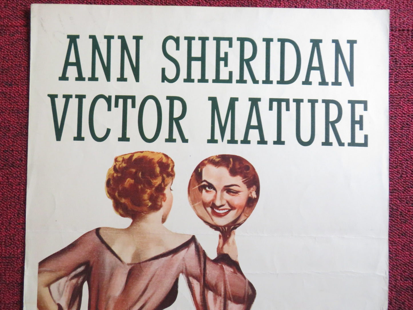 STELLA US INSERT (14"x 36") POSTER ANN SHERIDAN VICTOR MATURE 1950