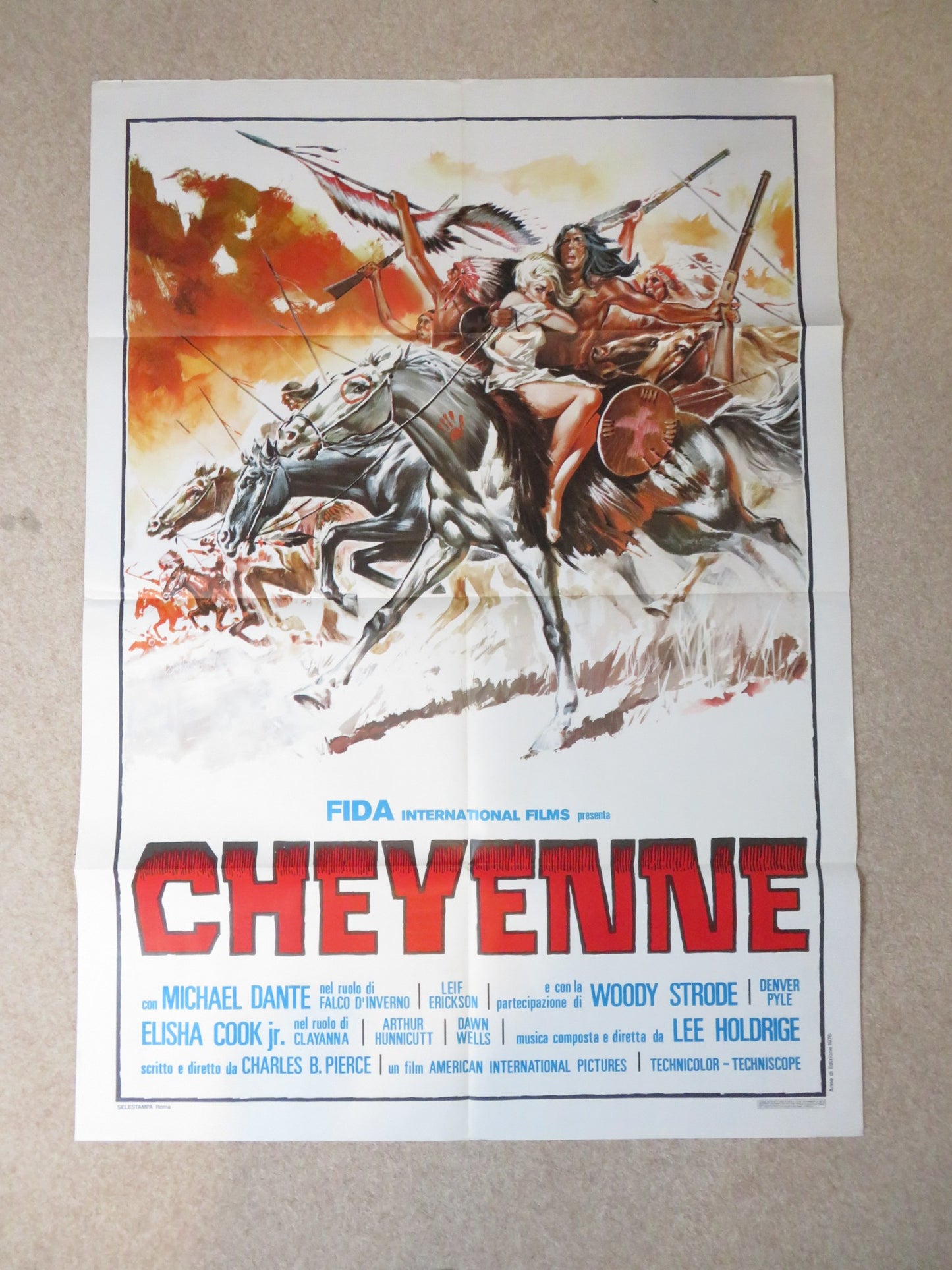 WINTERHAWK ITALIAN 2 FOGLIO POSTER MICHAEL DANTE LEIF ERICKSON 1975