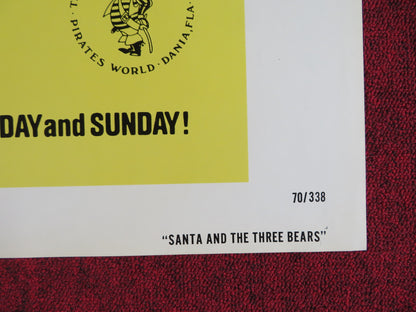 SANTA AND THE THREE BEARS FOLDED US ONE SHEET POSTER HAL SMITH 1970