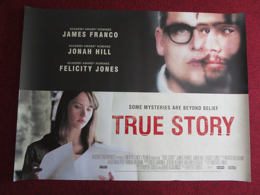 TRUE STORY UK QUAD (30"x 40") ROLLED POSTER JONAH HILL JAMES FRANCO 2015