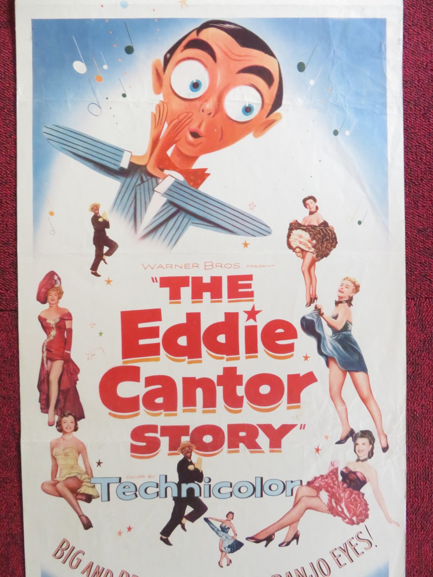 THE EDDIE CANTOR STORY US INSERT (14"x 36") POSTER KEEFE BRASSELLE 1953