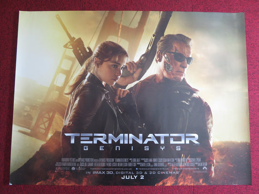 TERMINATOR GENISYS UK QUAD (30"x 40") ROLLED POSTER ARNOLD SCHWARZENEGGER 2015