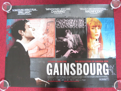 GAINSBOURG: A HEROIC LIFE UK QUAD ROLLED POSTER ERIC ELMOSNINO LUCY GORDON 2010