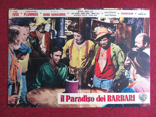 WIND ACROSS THE EVERGLADES ITALIAN FOTOBUSTA POSTER BURL IVES C.PLUMMER 1958