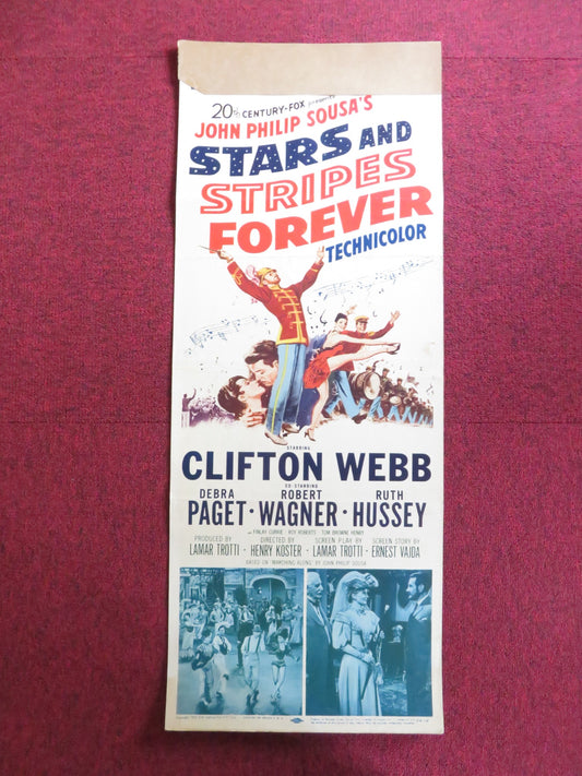 STARS AND STRIPES FOREVER US INSERT (14"x 36") POSTER CLIFTON WEBB PAGET 1952