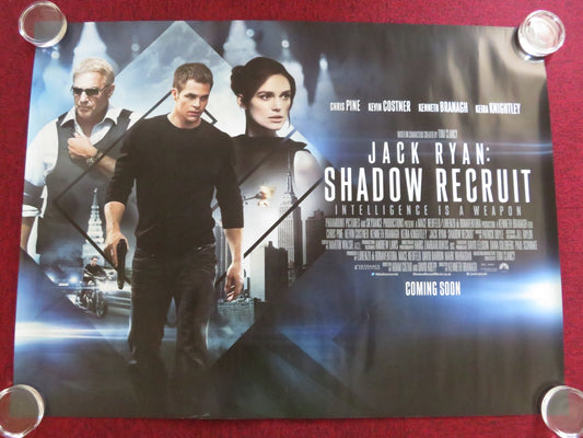 JACK RYAN: SHADOW RECRUIT UK QUAD ROLLED POSTER CHRIS PINE KEIRA KNIGHTLEY 2014