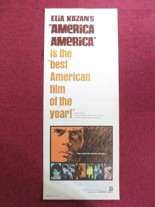 AMERICA AMERICA US INSERT (14"x 36") POSTER STATHIS GIALLELIS FRANK WOLFF 1964