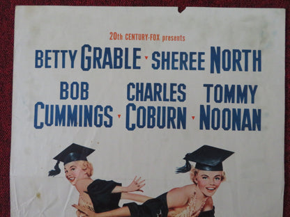 HOW TO BE VERY VERY POPULAR! US INSERT (14"x 36") POSTER BETTY GRABLE 1955