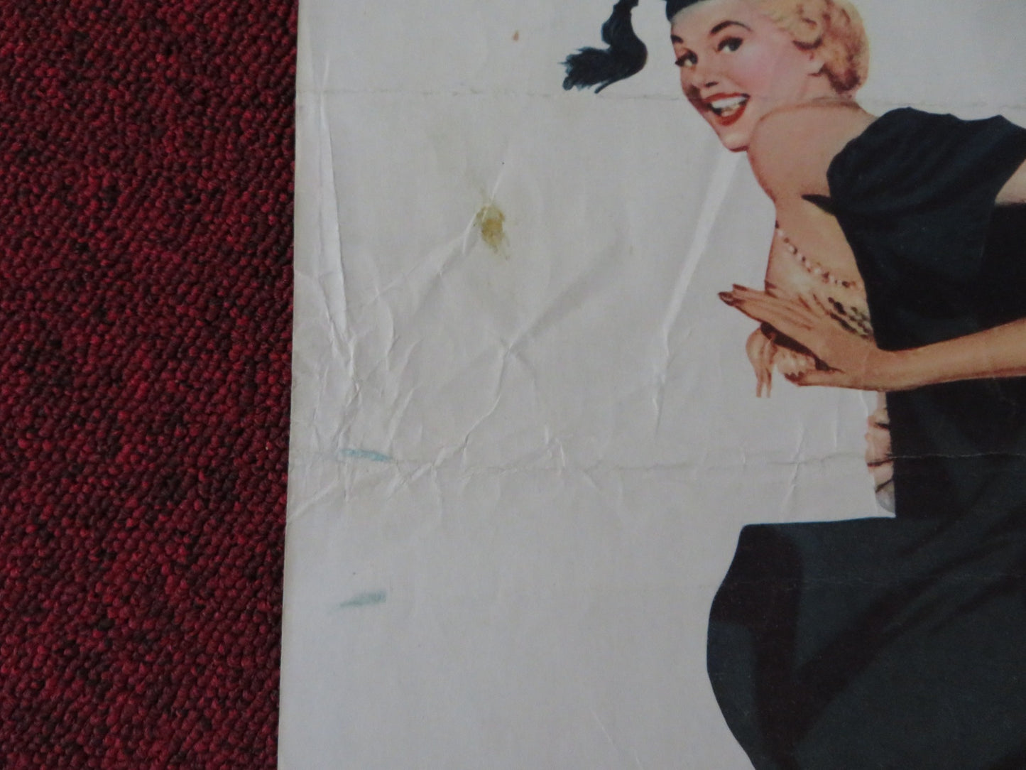 HOW TO BE VERY VERY POPULAR! US INSERT (14"x 36") POSTER BETTY GRABLE 1955