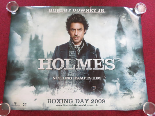 SHERLOCK HOLMES UK QUAD ROLLED POSTER ROBERT DOWNEY JR. JUDE LAW 2009