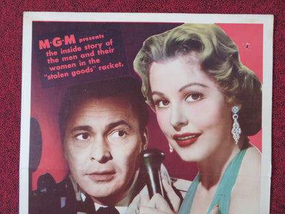 NO QUESTIONS ASKED US INSERT (14"x 36") POSTER BARRY SULLIVAN ARLENE DAHL 1951