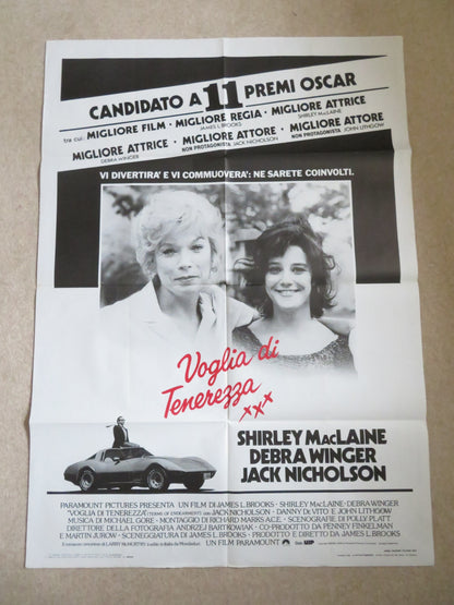 TERMS OF ENDEARMENT ITALIAN 2 FOGLIO POSTER SHIRLEY MACLAINE JACK NICHOLSON 1983