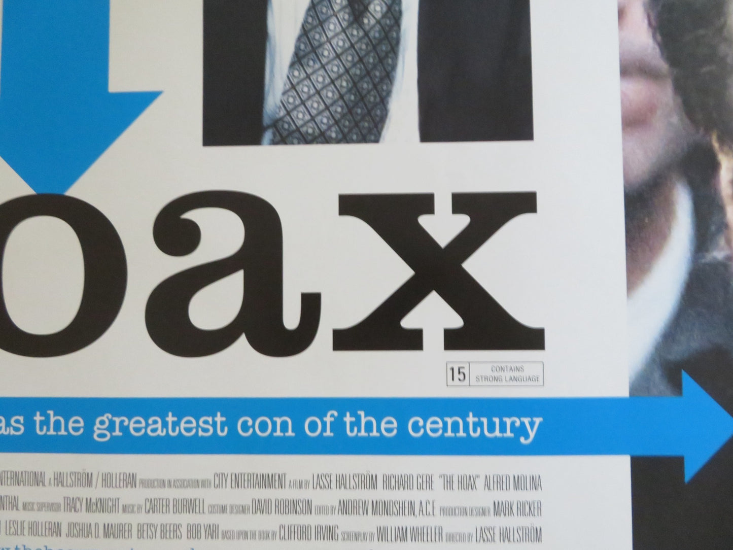 THE HOAX UK QUAD ROLLED POSTER RICHARD GERE HOPE DAVIS 2006