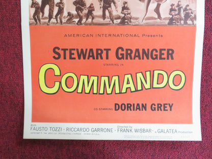 COMMANDO US INSERT (14"x 36") POSTER STEWART GRANGER DORIAN GREY 1964