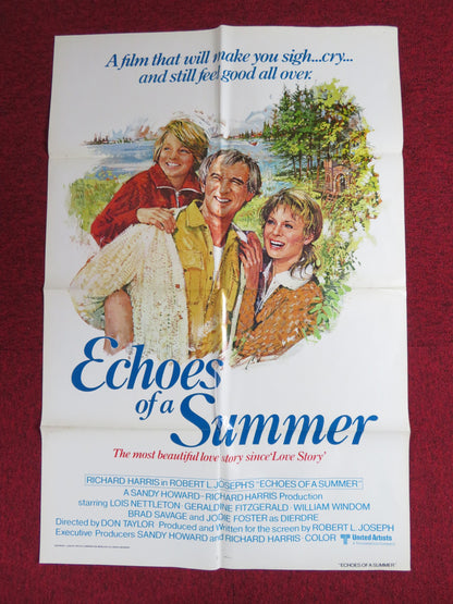 ECHOES OF A SUMMER FOLDED US ONE SHEET POSTER RICHARD HARRIS LOIS NETTLETON 1976