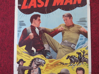 TO THE LAST MAN US INSERT (14"x 36") POSTER RANDOLPH SCOTT BARTON MACLANE 1950