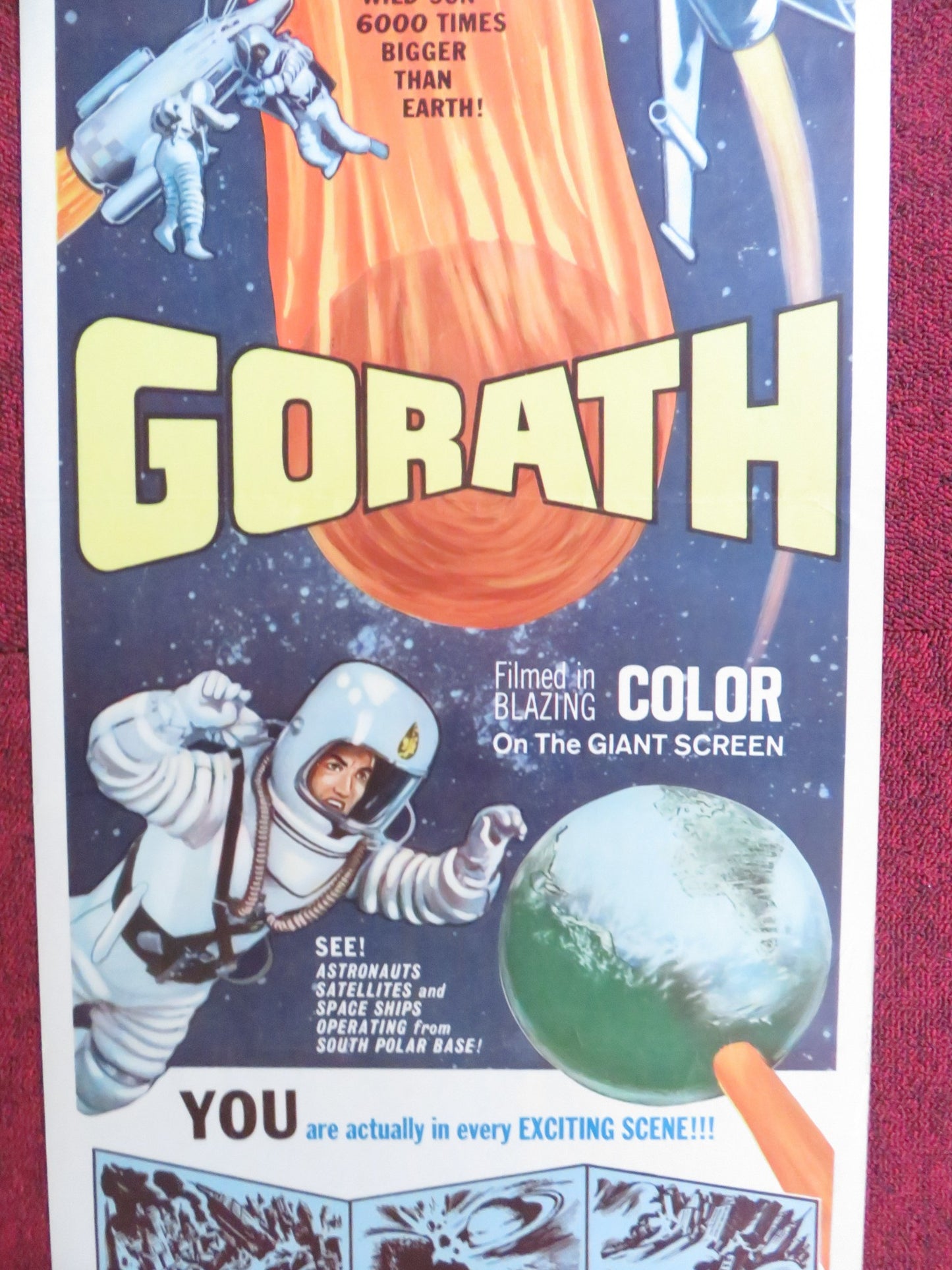 GORATH US INSERT (14"x 36") POSTER RYO IKEBE YUMI SHIRAKAWA 1964