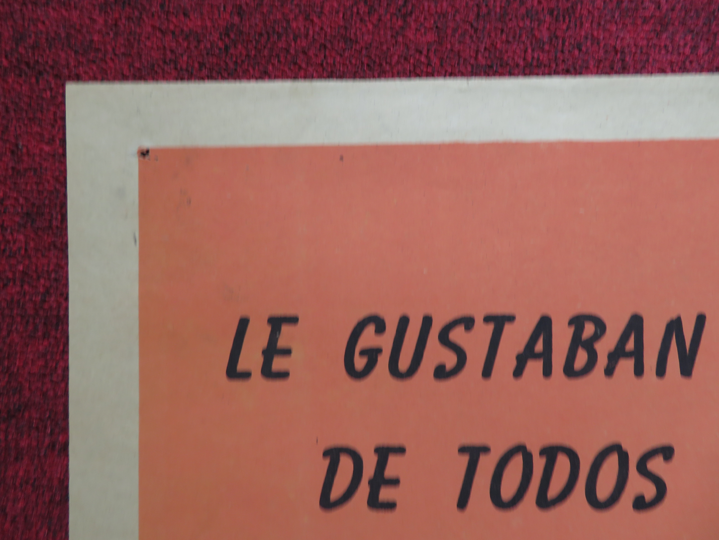 EL CARINOSO FOLDED ARGENTINA ONE SHEET POSTER M. ACEVES MEJIA M. MIJARES 1959