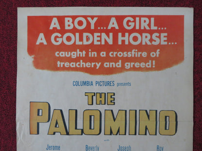 THE PALOMINO US INSERT (14"x 36") POSTER JEROME COURTLAND BEVERLY TYLER 1950