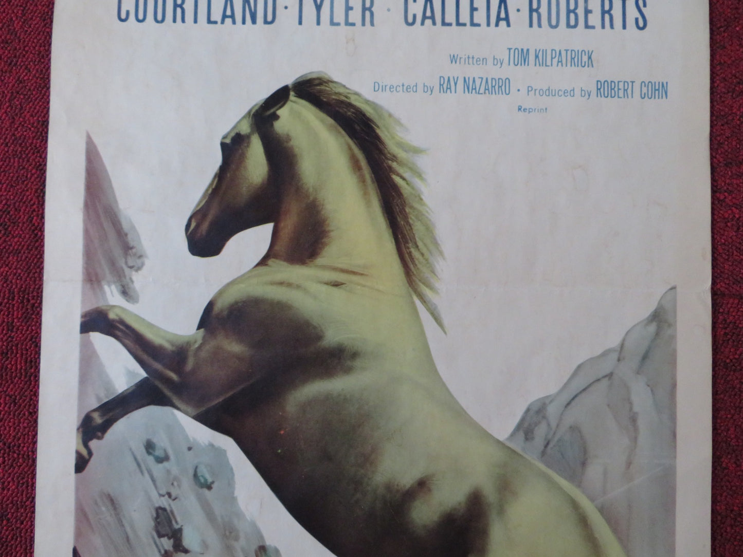 THE PALOMINO US INSERT (14"x 36") POSTER JEROME COURTLAND BEVERLY TYLER 1950