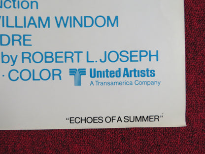 ECHOES OF A SUMMER FOLDED US ONE SHEET POSTER RICHARD HARRIS LOIS NETTLETON 1976