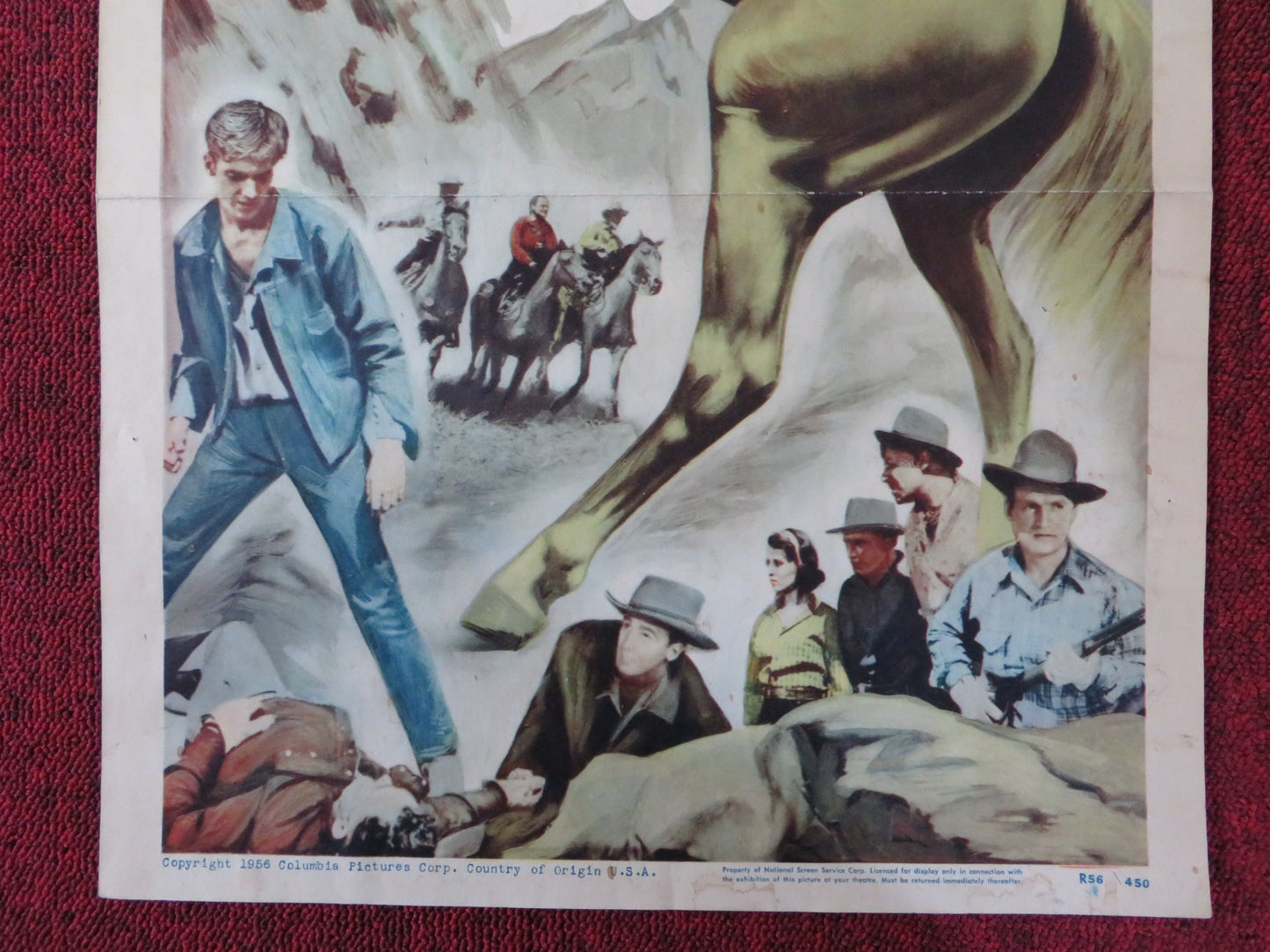 THE PALOMINO US INSERT (14"x 36") POSTER JEROME COURTLAND BEVERLY TYLER 1950