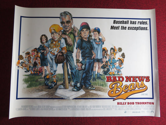 BAD NEWS BEARS UK QUAD (30"x 40") ROLLED POSTER BILLY BOB THORNTON 2005