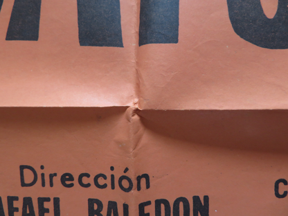 EL CARINOSO FOLDED ARGENTINA ONE SHEET POSTER M. ACEVES MEJIA M. MIJARES 1959