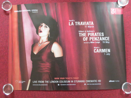 ENO LA TRAVIATA UK QUAD (30"x 40") ROLLED POSTER CLARE PRESLAND 2015