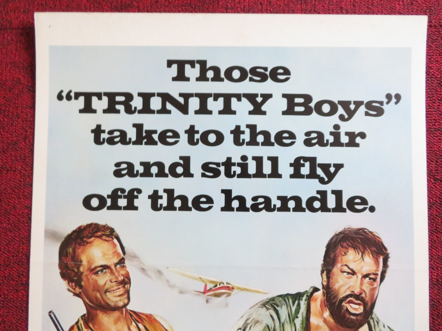 ALL THE WAY BOYS US INSERT (14"x 36") POSTER TERENCE HILL BUD SPENCER 1973