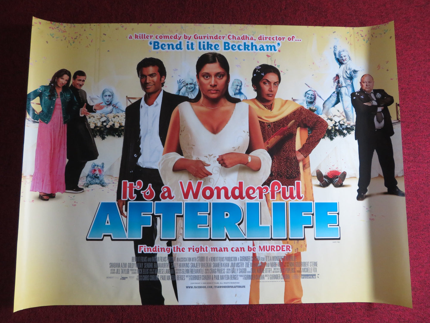 IT'S A WONDERFUL AFTERLIFE UK QUAD (30"x 40") ROLLED POSTER SANJEEV BHASKAR 2010