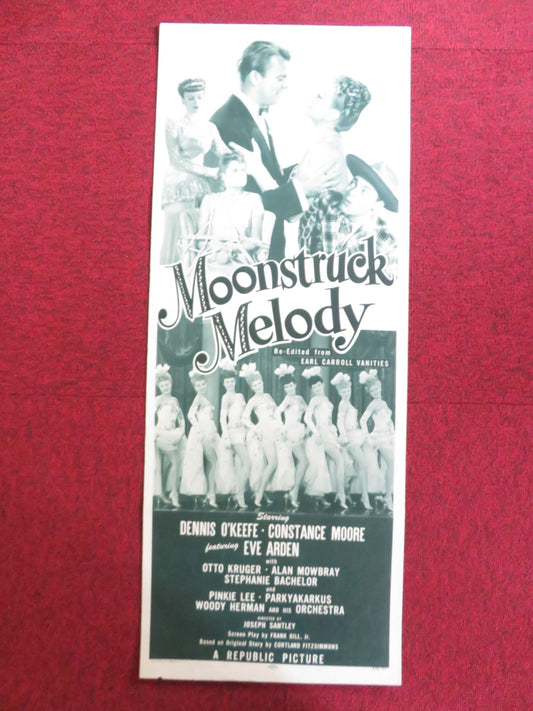 MOONSTRUCK MELODY US INSERT (14"x 36") POSTER DENNIS O'KEEFE CONSTANCE MOORE '53