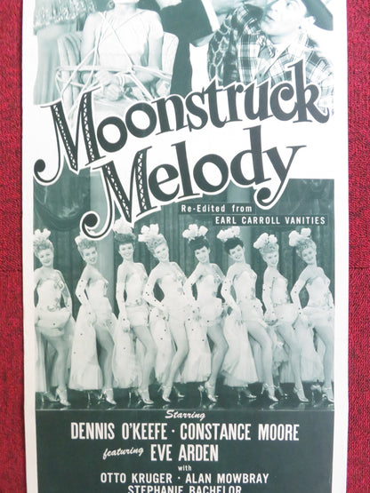 MOONSTRUCK MELODY US INSERT (14"x 36") POSTER DENNIS O'KEEFE CONSTANCE MOORE '53