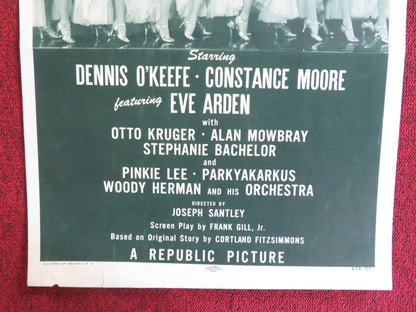 MOONSTRUCK MELODY US INSERT (14"x 36") POSTER DENNIS O'KEEFE CONSTANCE MOORE '53