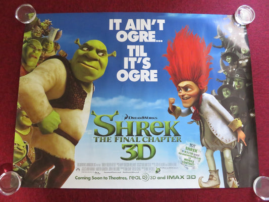 SHREK THE FINAL CHAPTER UK QUAD ROLLED POSTER MIKE MYERS EDDIE MURPHY 2010