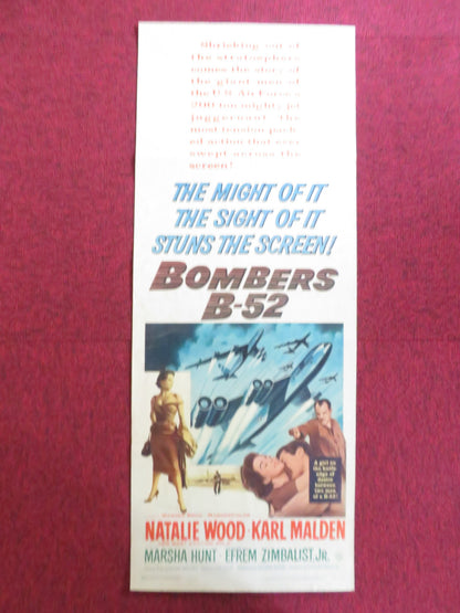 BOMBERS B-52 US INSERT (14"x 36") POSTER NATALIE WOOD KARL MALDEN 1957