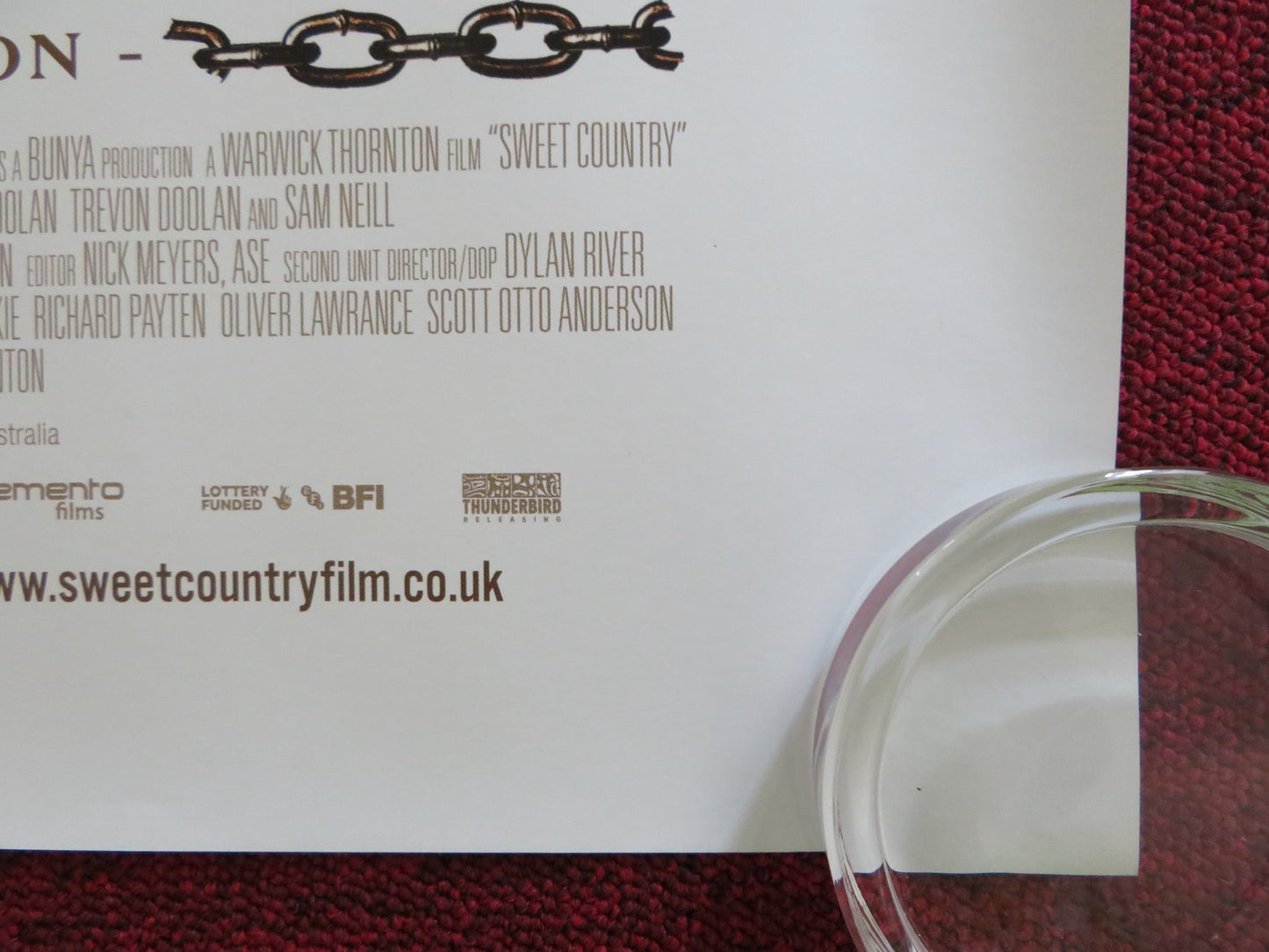 SWEET COUNTRY UK QUAD ROLLED POSTER HAMILTON MORRIS SAM NEILL 2017