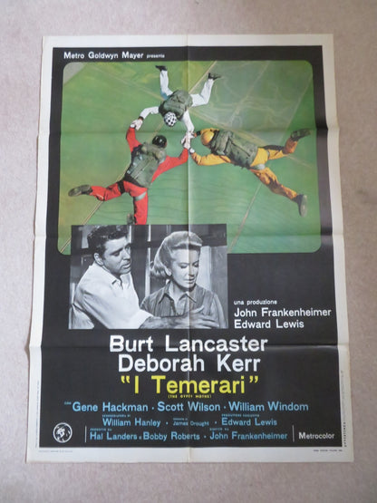 THE GYPSY MOTHS ITALIAN 2 FOGLIO POSTER BURT LANCASTER DEBORAH KERR 1969