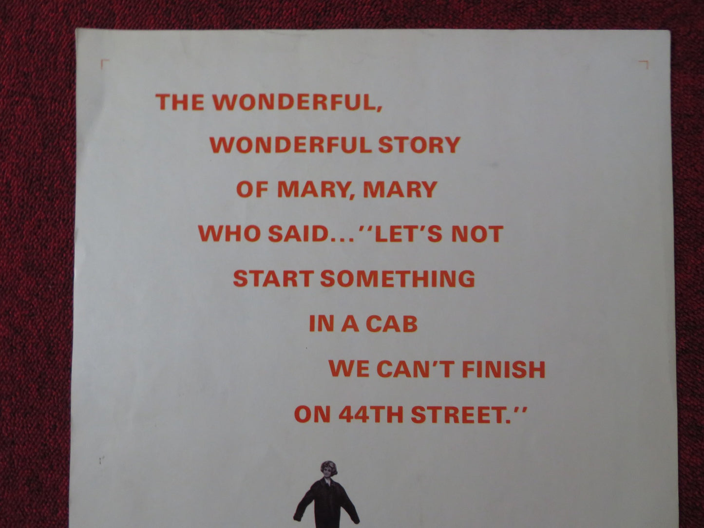 MARY, MARY US INSERT (14"x 36") POSTER DEBBIE REYNOLDS BARRY NELSON 1963