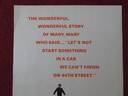 MARY, MARY US INSERT (14"x 36") POSTER DEBBIE REYNOLDS BARRY NELSON 1963