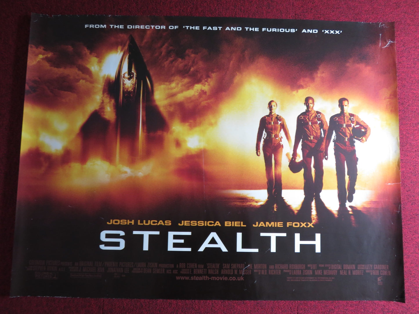 STEALTH UK QUAD (30"x 40") ROLLED POSTER JOSH LUCAS JESSICA BIEL 2005