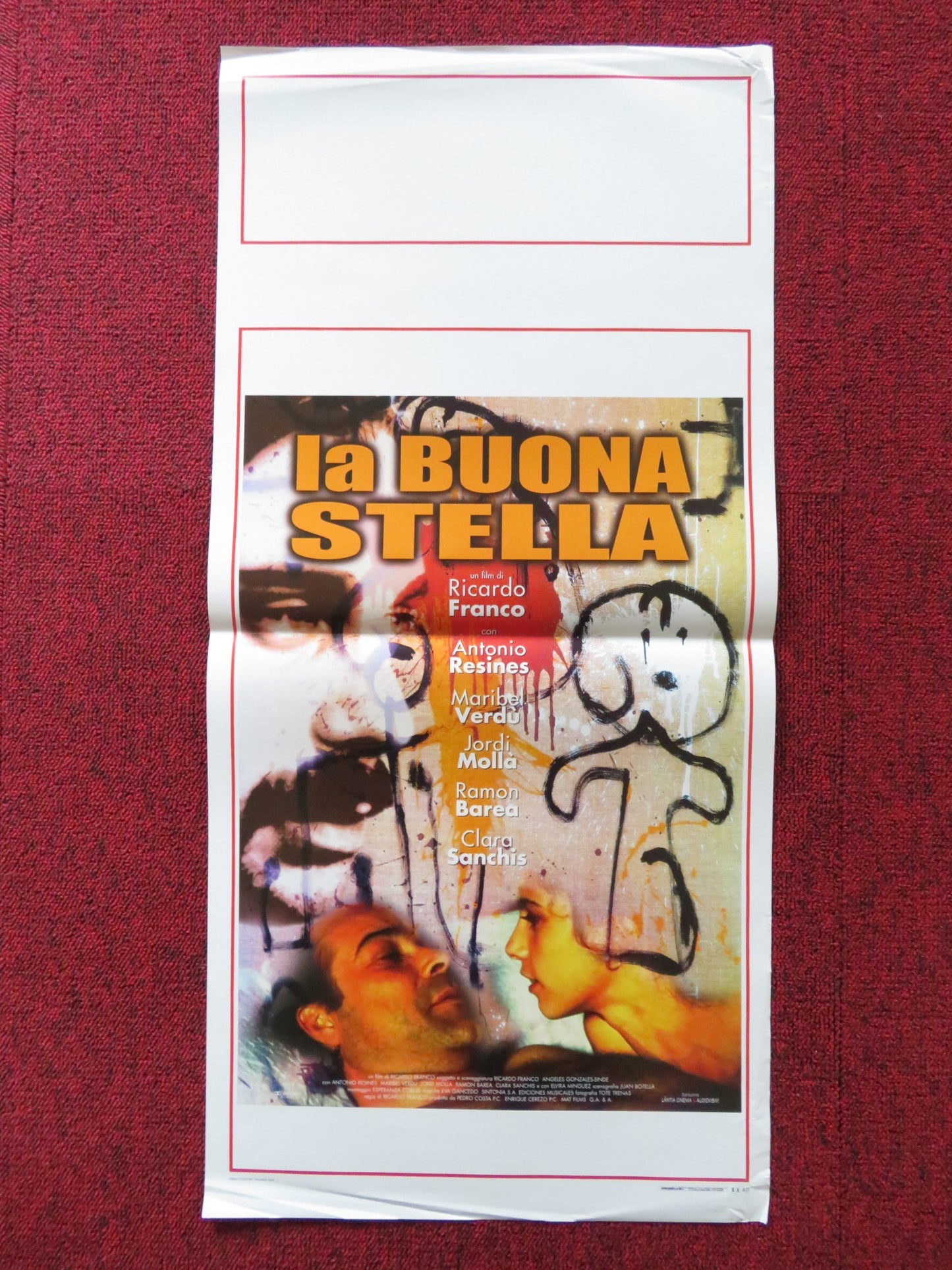 LA BUONA STELLA / LUCKY STAR ITALIAN LOCANDINA POSTER ANTONIO RESINES 1997