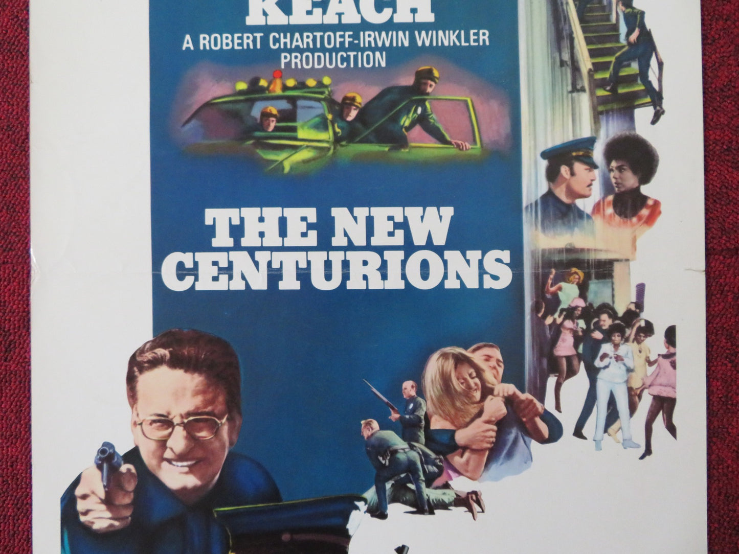 THE NEW CENTURIONS US INSERT (14"x 36") POSTER GEORGE C. SCOTT STACY KEACH 1972