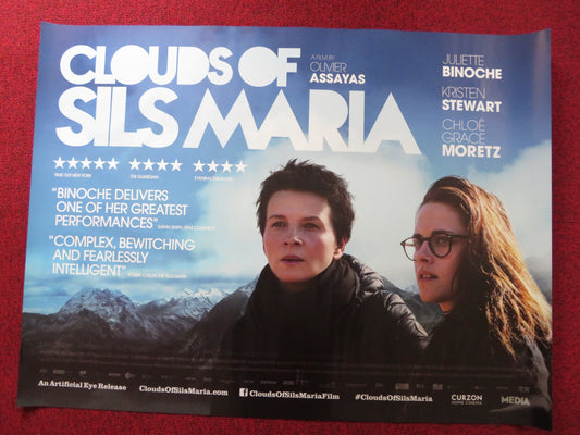 CLOUDS OF SILS MARIA UK QUAD (30"x 40") ROLLED POSTER JULIETTE BINOCHE 2014