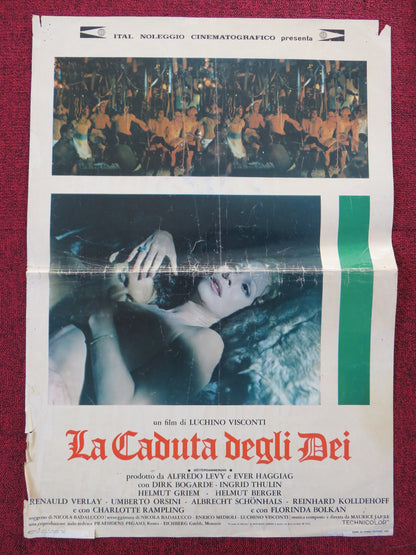 LA CADUTA DEGLI DEI ITALIAN FOTOBUSTA POSTER DIRK BOGARDE INGRID THULIN 1969