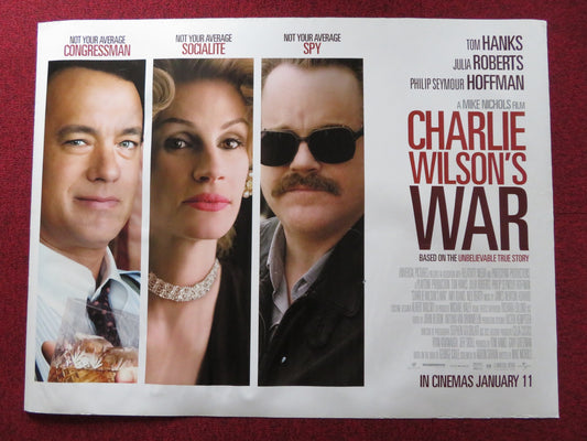 CHARLIE WILSON'S WAR UK QUAD (30"x 40") ROLLED POSTER TOM HANKS AMY ADAMS 2007