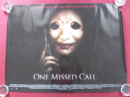 ONE MISSED CALL UK QUAD ROLLED POSTER SHANNYN SOSSAMON EDWARDS BURNS 2008