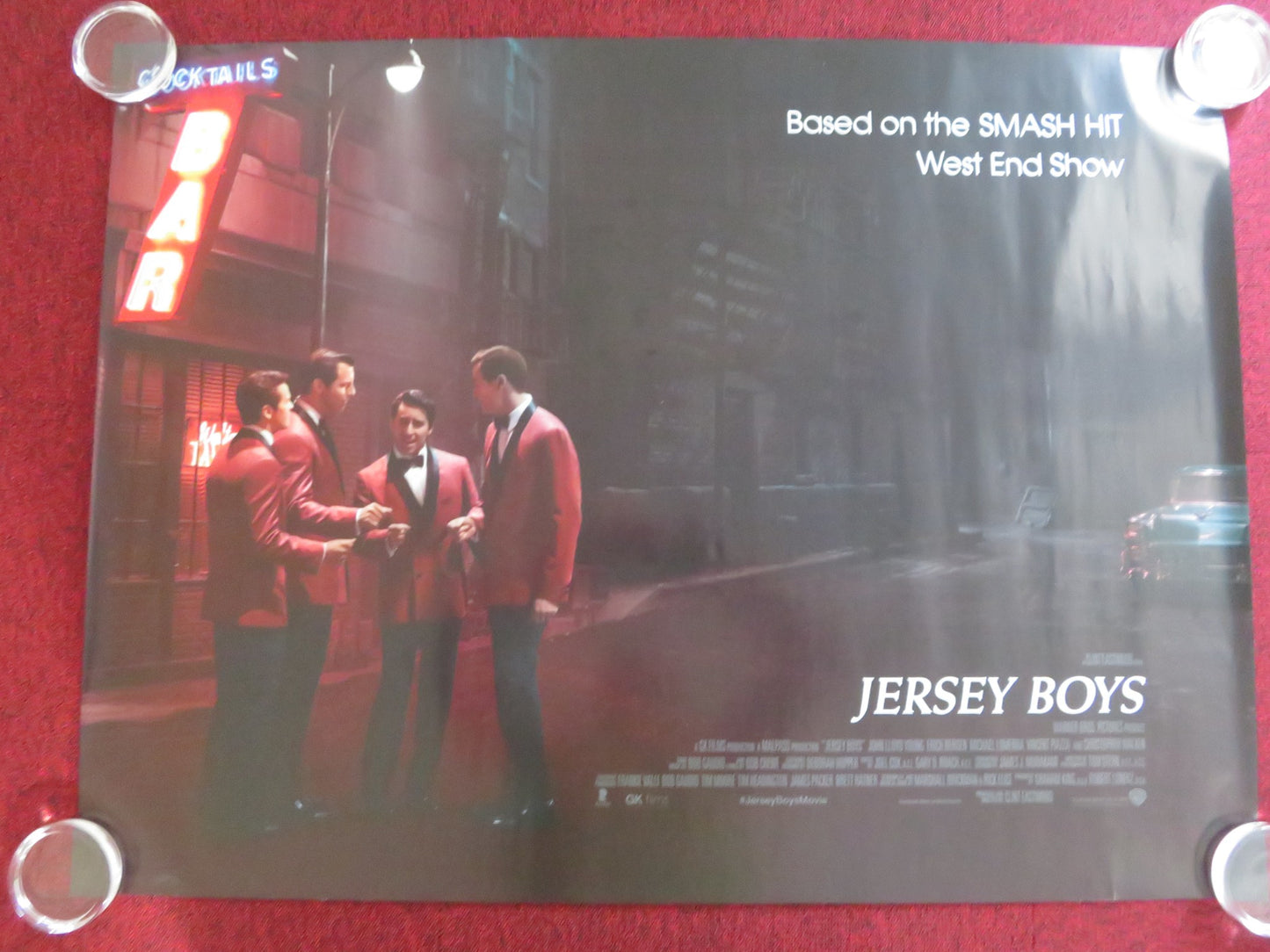 JERSEY BOYS UK QUAD ROLLED POSTER VINCENT PIAZZA JOHN LLOYD YOUNG 2014