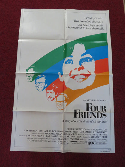 FOUR FRIENDS FOLDED US ONE SHEET POSTER CRAIG WASSON JODI THELEN 1981